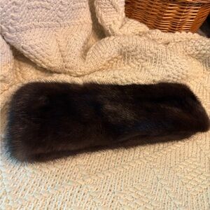 Elegant Black Fur Headband